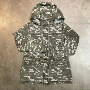 Universal Thread Camo Camouflage Military Hooded Jacket
